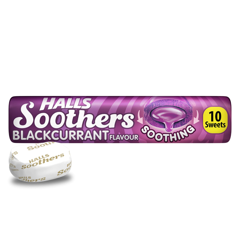 Halls Soothers Blackcurrant Medicated Sweets