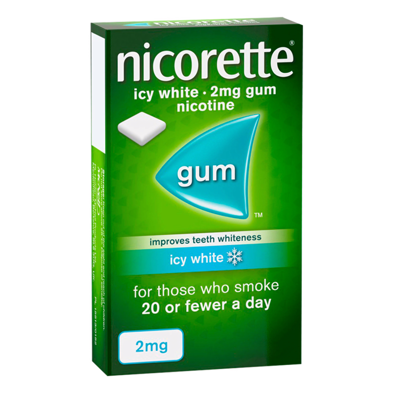 Nicorette Icy White Gum 2mg