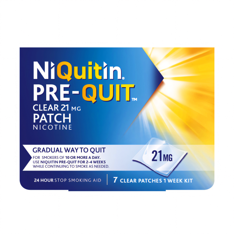 Niquitin 21mg Pre-Quit Clear Nicotine Patch