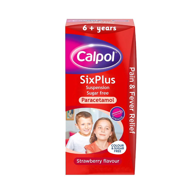 Calpol Six Plus Colour & Sugar Free