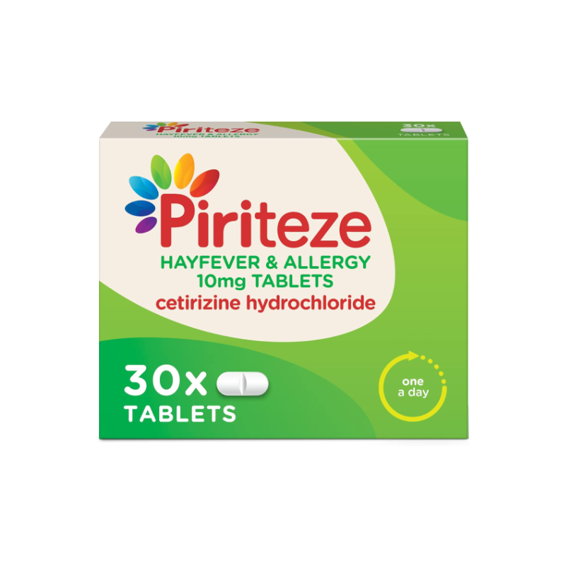 Piriteze Hayfever & Allergy 10mg Tablets (30)