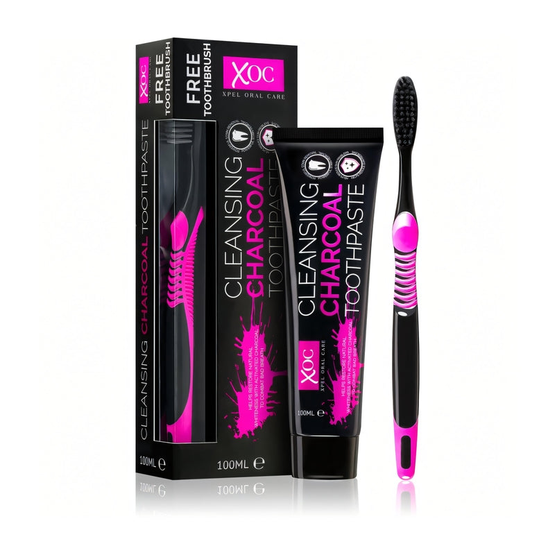 Cleansing Charcoal Toothbrush & Paste 100ml