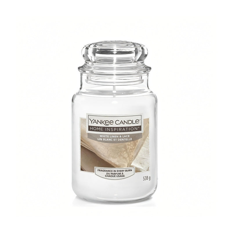 Yankee Candle White Linen & Lace 538g