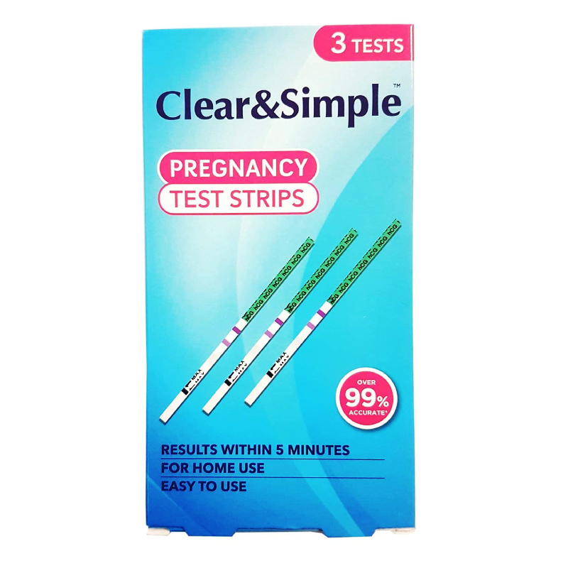 Clear & Simple Pregnancy Test Strips