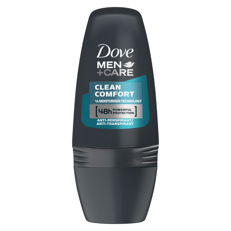 Dove For Men Deodorant Roll On Clean Comfort 50ml