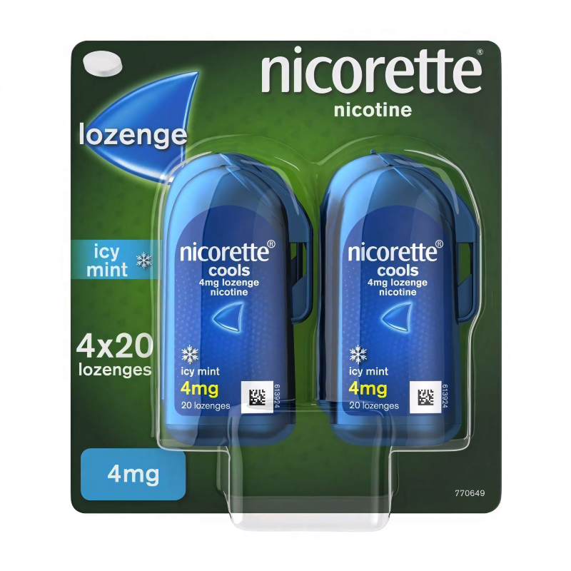 Nicorette Cools Icy Mint Lozenges 4mg