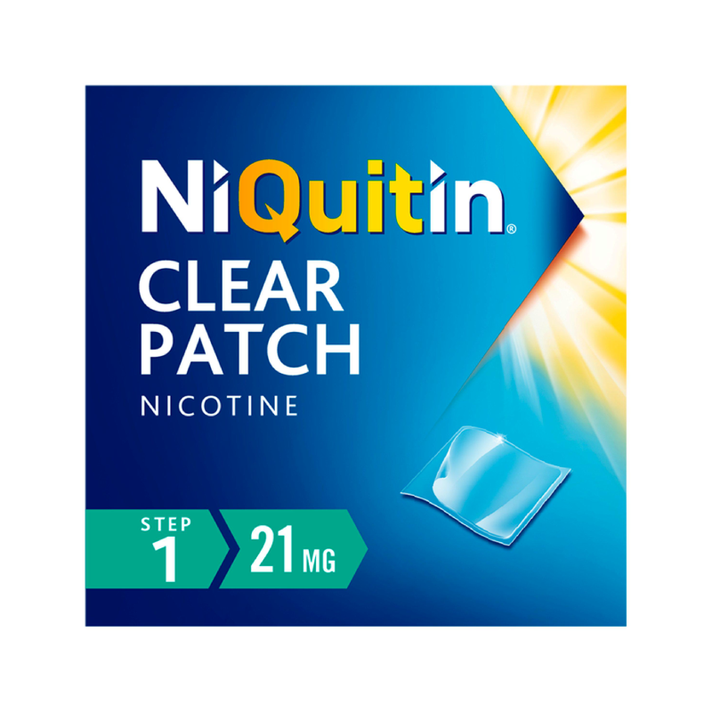 Niquitin 21mg Clear Nicotine Patch Step 1