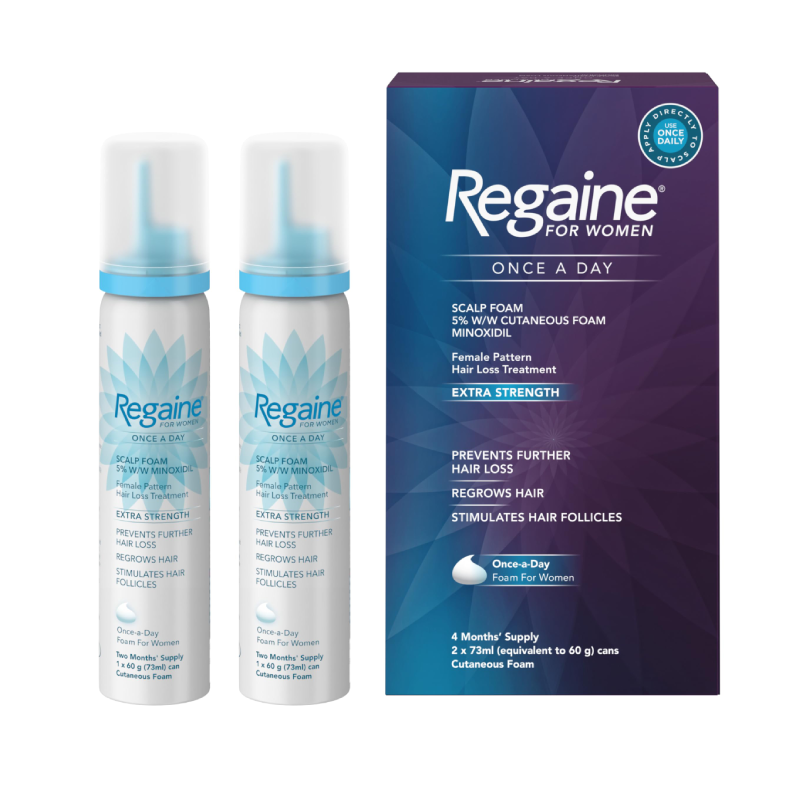 Regaine Women Once A Day Scalp Foam Extra Strength Minoxidil