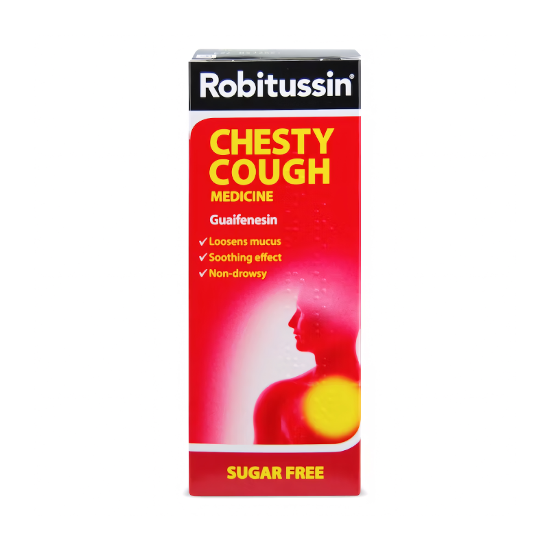 Robitussin Chesty Cough Medicine Sugar Free