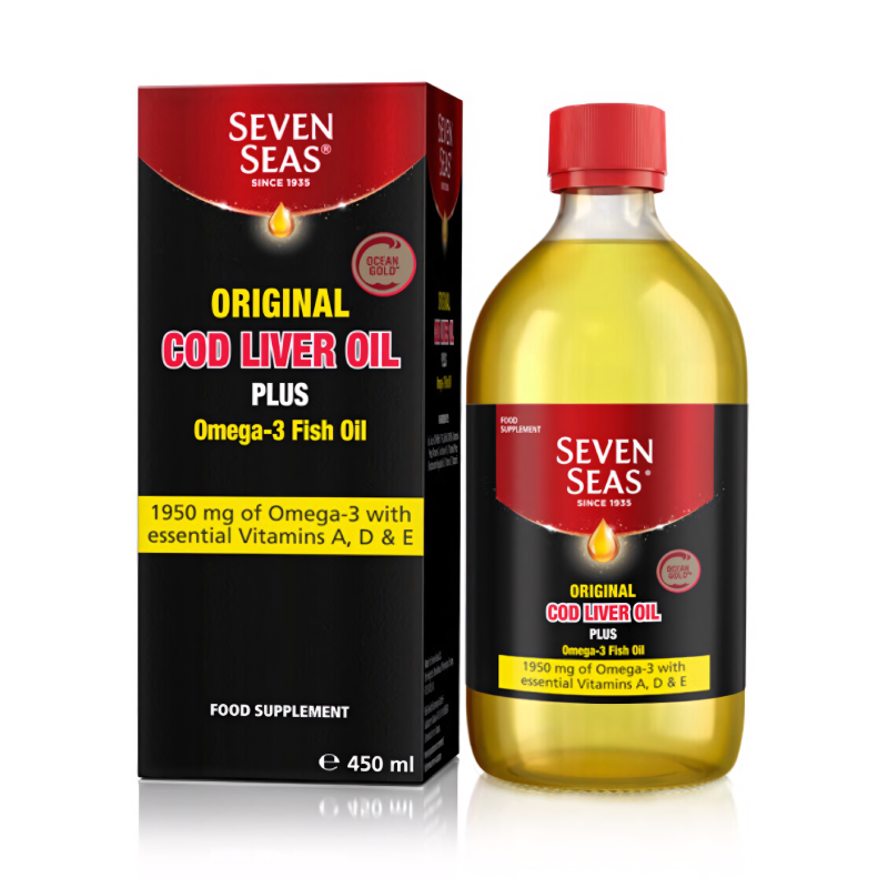 Seven Seas Cod Liver Oil Plus Omega-3 Liquid