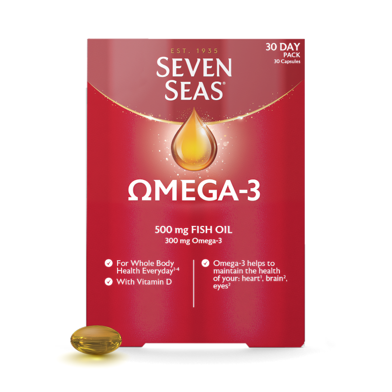 Seven Seas Omega-3 Fish Oil Daily Capsules