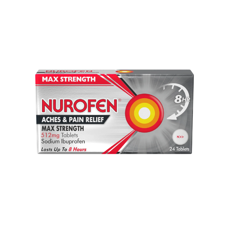 Nurofen Max Strength Pain Relief 512mg Tablets