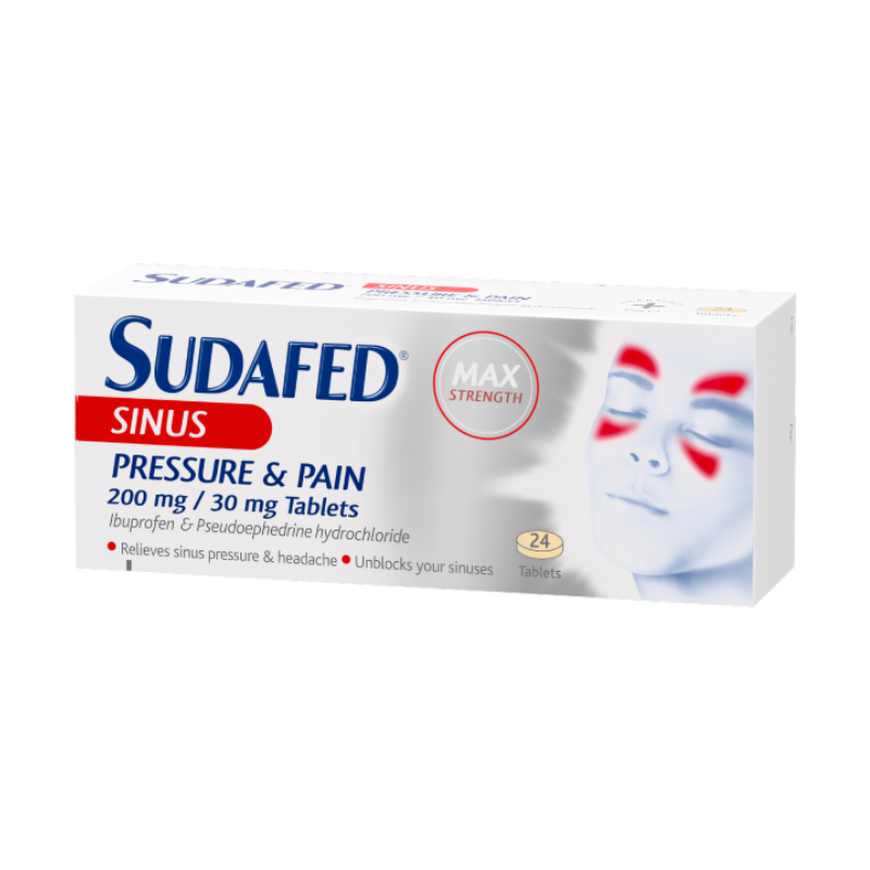 Sudafed Sinus Pressure & Pain Max Strength Tablets