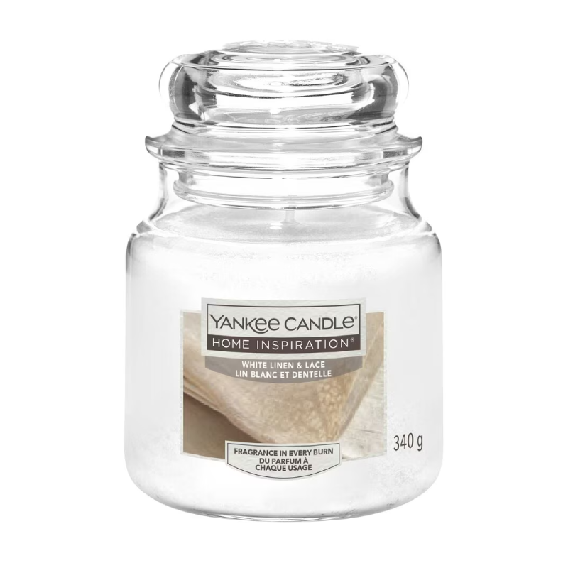 Yankee Candle White Linen & Lace 340g