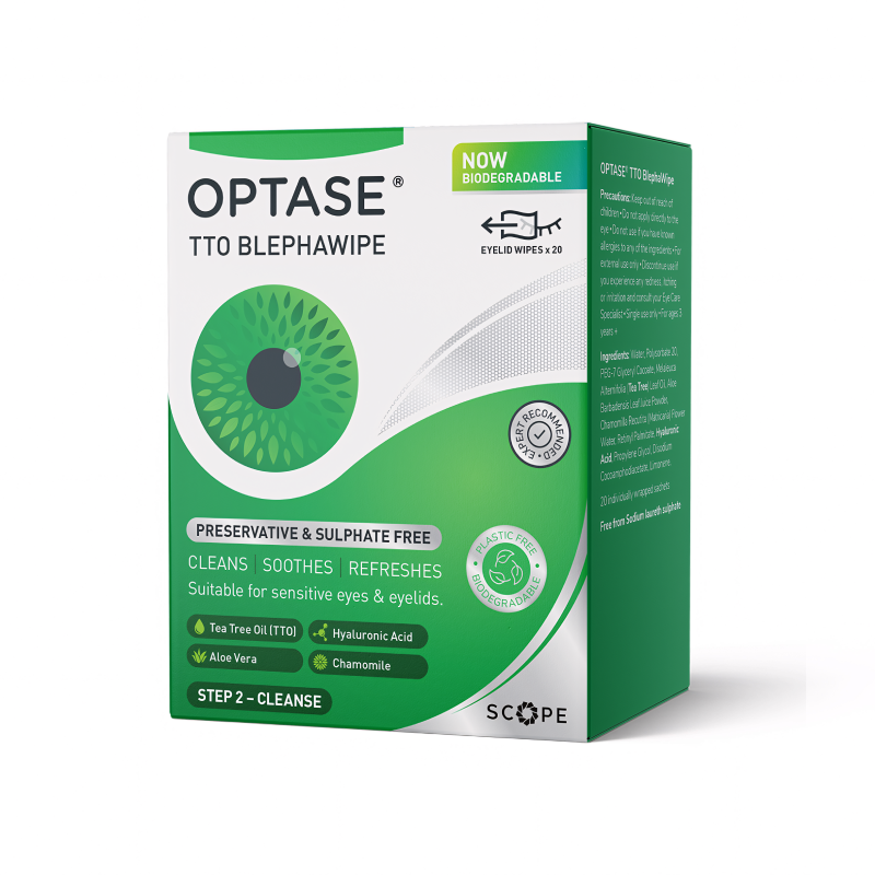 Optase Tea Tree Oil Lid Wipes