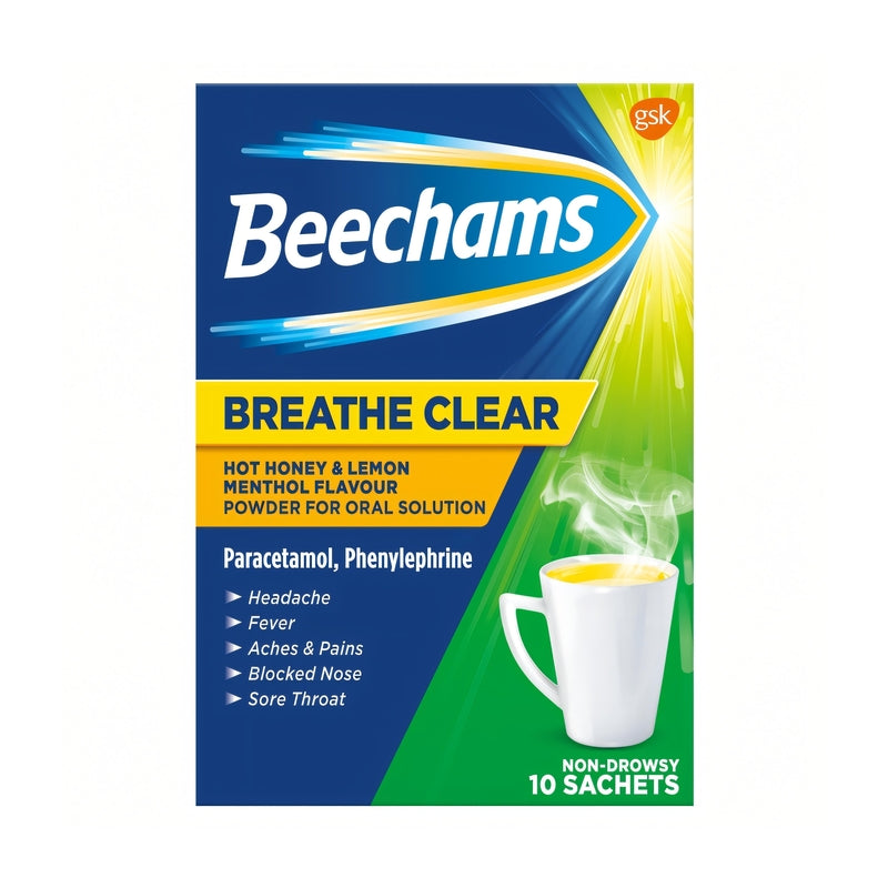 Beechams Breathe Clear Hot Honey & Lemon Menthol